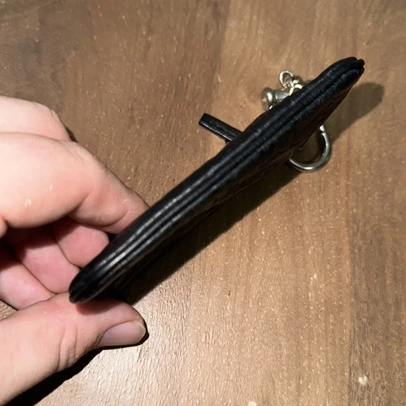 Gucci Guccissma leather embossed key chain coin wallet holder - Picture 6 of 10